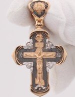Крест из золота 585 пробы