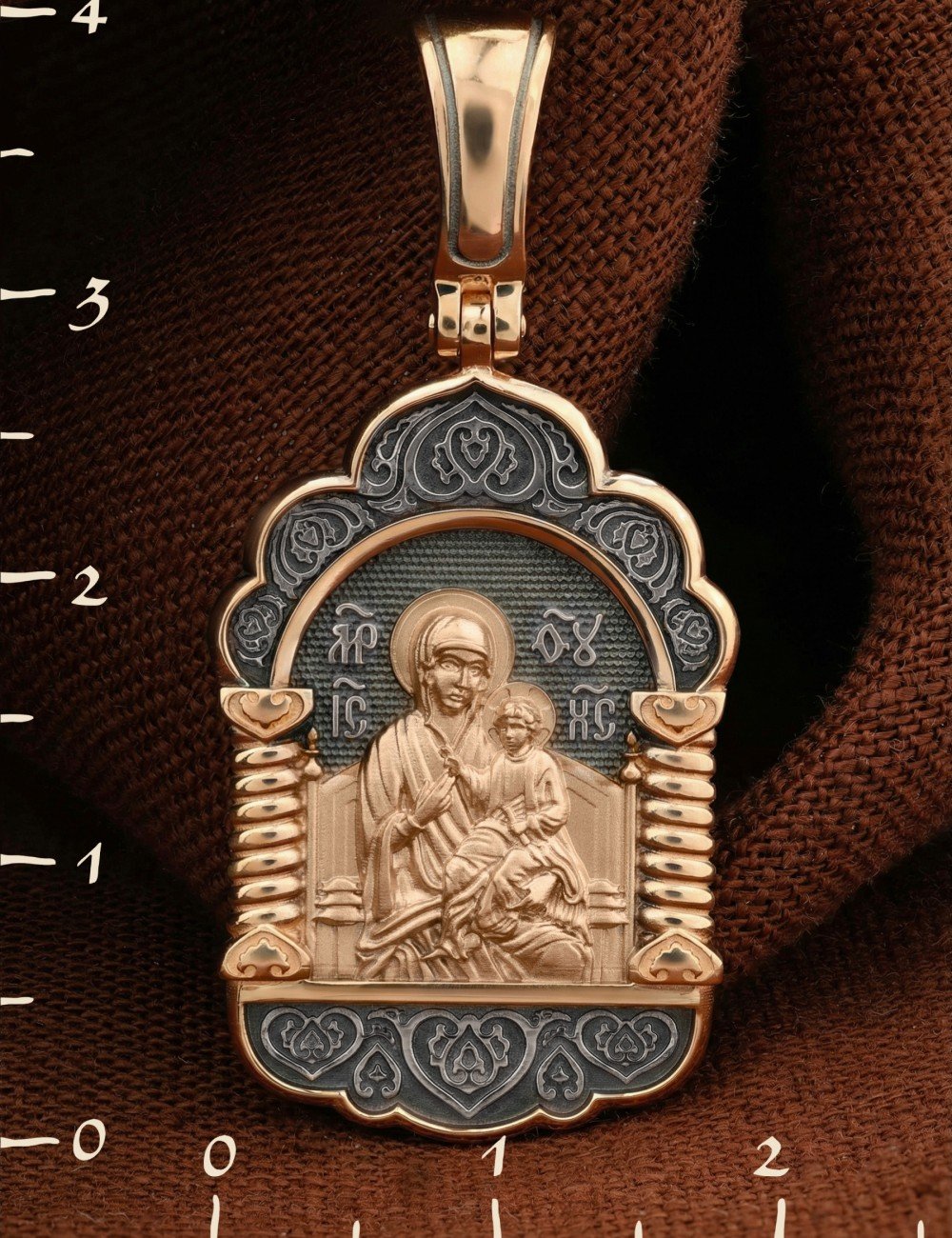 Образок из золота 585 пробы