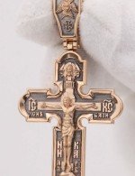 Крест из золота 585 пробы