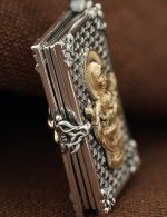 Образок из серебра 925 пробы и золота 585 пробы