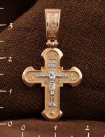 Крест из золота 585 пробы