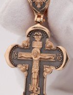 Крест из золота 585 пробы