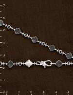 Цепь из белого золота 585 пробы