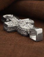 Крест из белого золота 585 пробы