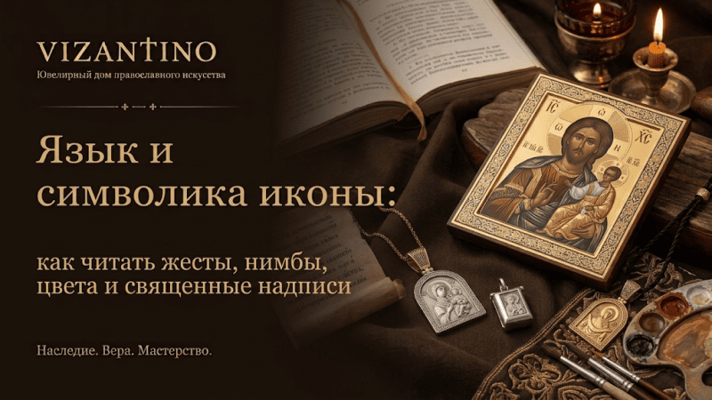 Язык и символика иконы: как читать жесты, нимбы, цвета и священные надписи