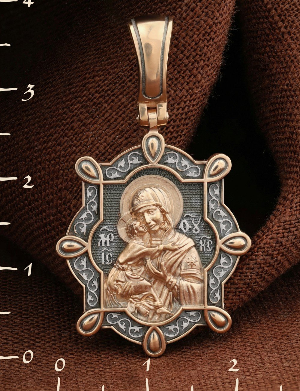 Образок из золота 585 пробы