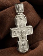 Крест из белого золота 585 пробы