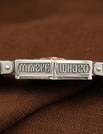 Браслет кожаный с золотом 585 пробы и ониксом