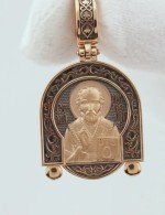 Образок из золота 585 пробы