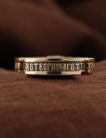 Крест из золота 585 пробы с эбеновым деревом