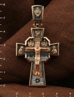 Крест из золота 585 пробы