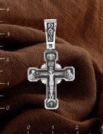 Крест из белого золота 585 пробы