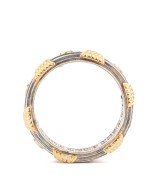 Кольцо из серебра 925 пробы и золота 750 пробы с рубином