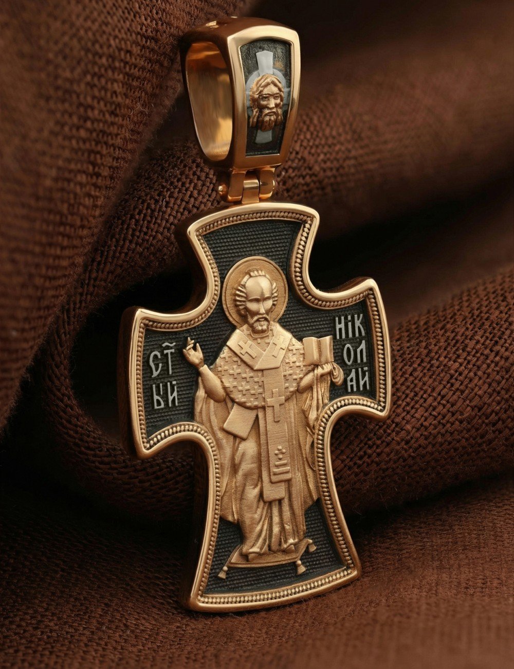 Крест из золота 585 пробы