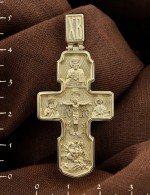 Крест из лимонного золота 585 пробы