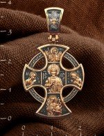 Крест из золота 585 пробы