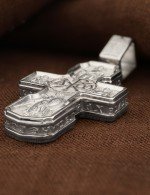 Крест из белого золота 585 пробы