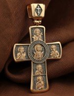 Крест из золота 585 пробы