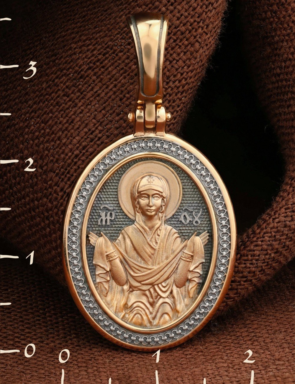 Образок из золота 585 пробы