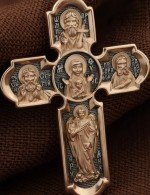 Крест из золота 585 пробы