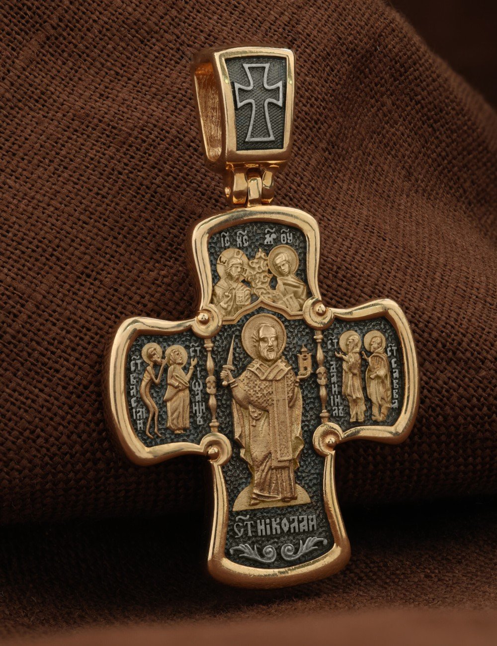Крест из золота 585 пробы