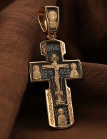 Крест из золота 585 пробы