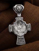 Крест из белого золота 585 пробы