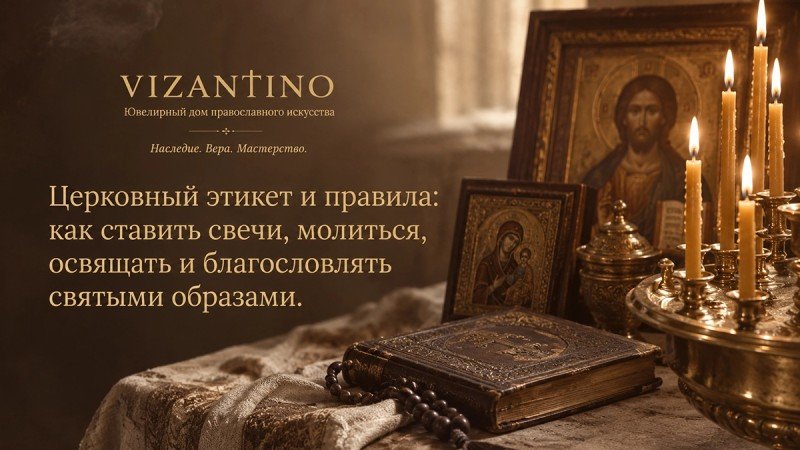 Церковный этикет и правила: как ставить свечи, молиться, освящать и благословлять святыми образами