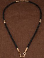 Шнурок шёлковый шёлковый с золотом 585 пробы