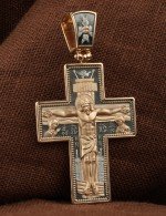 Крест из золота 585 пробы