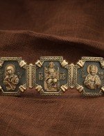 Браслет с золотом 585 пробы
