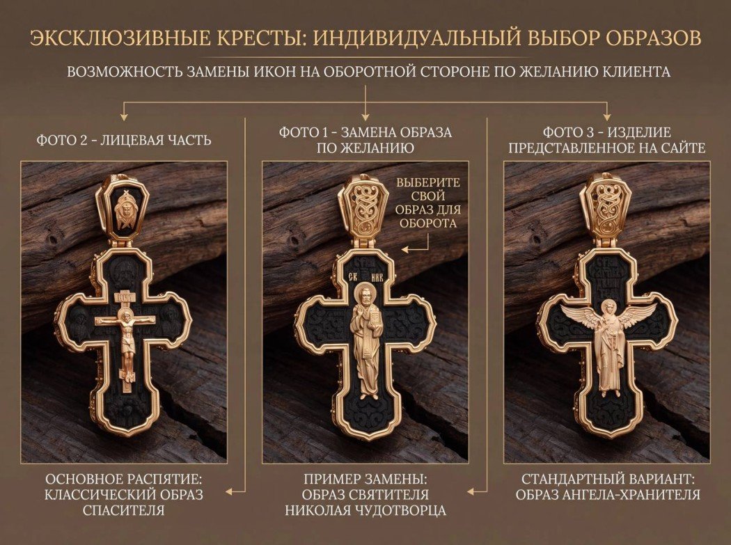 Эксклюзивные кресты: индивидуальный выбор образов