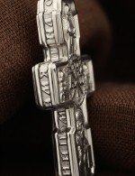 Крест из белого золота 585 пробы
