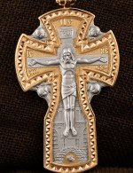 Крест из золота 585 пробы