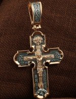 Крест из золота 585 пробы