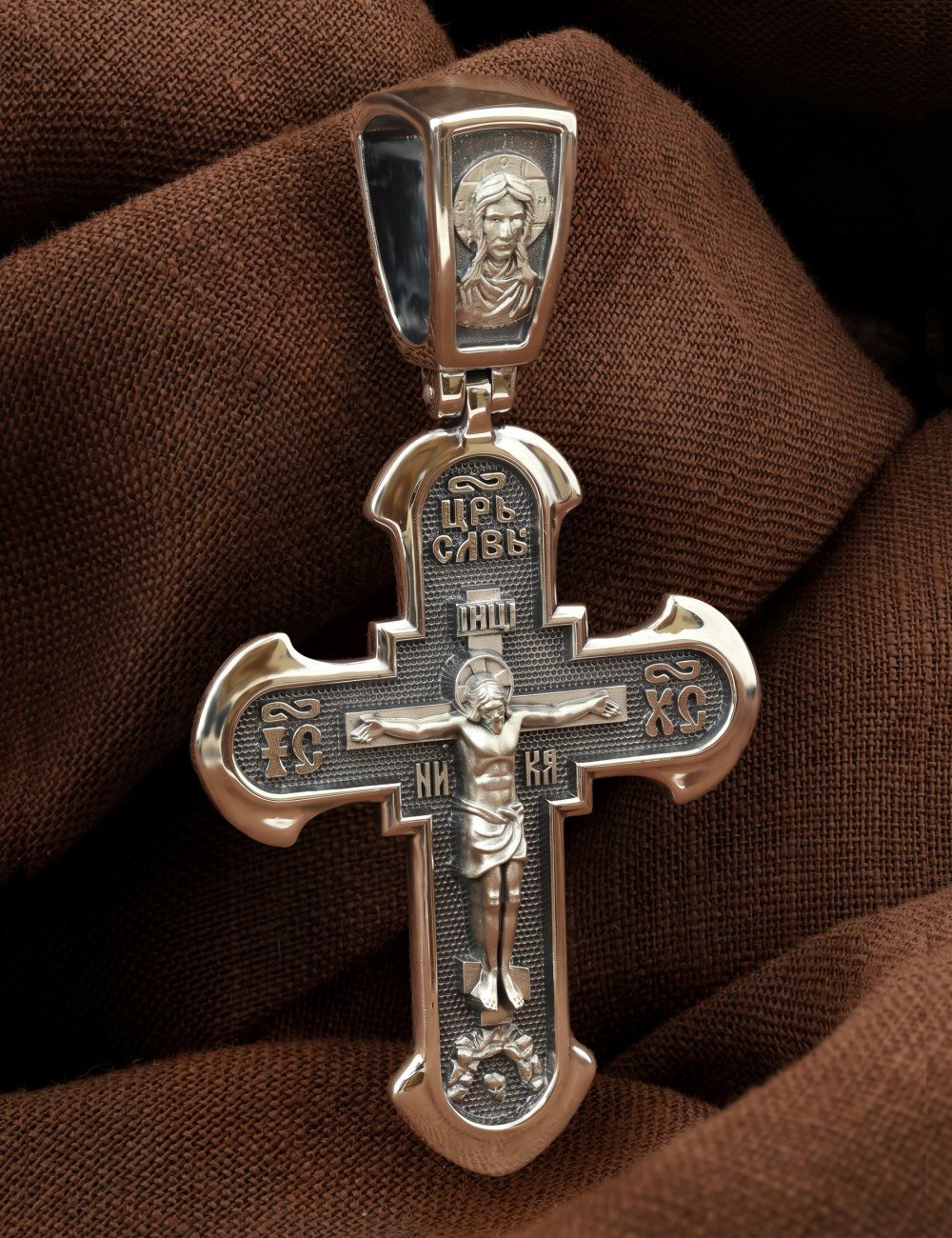 Крест из серебра 925 пробы
