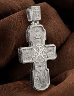 Крест из белого золота 585 пробы