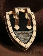 Образок из золота 585 пробы с эбеновым деревом
