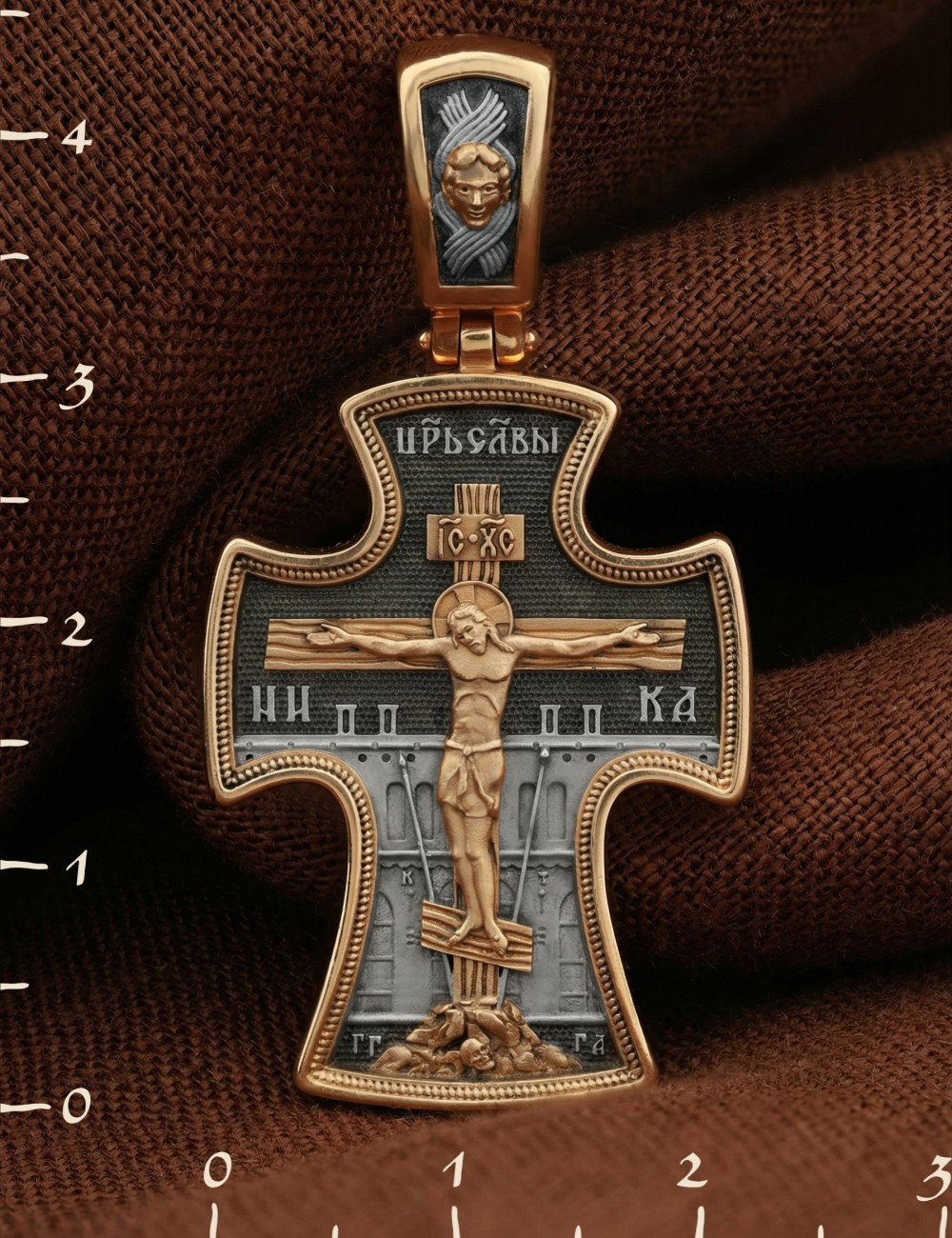 Крест из золота 585 пробы