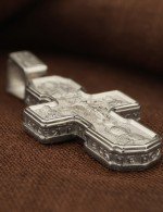 Крест из белого золота 585 пробы