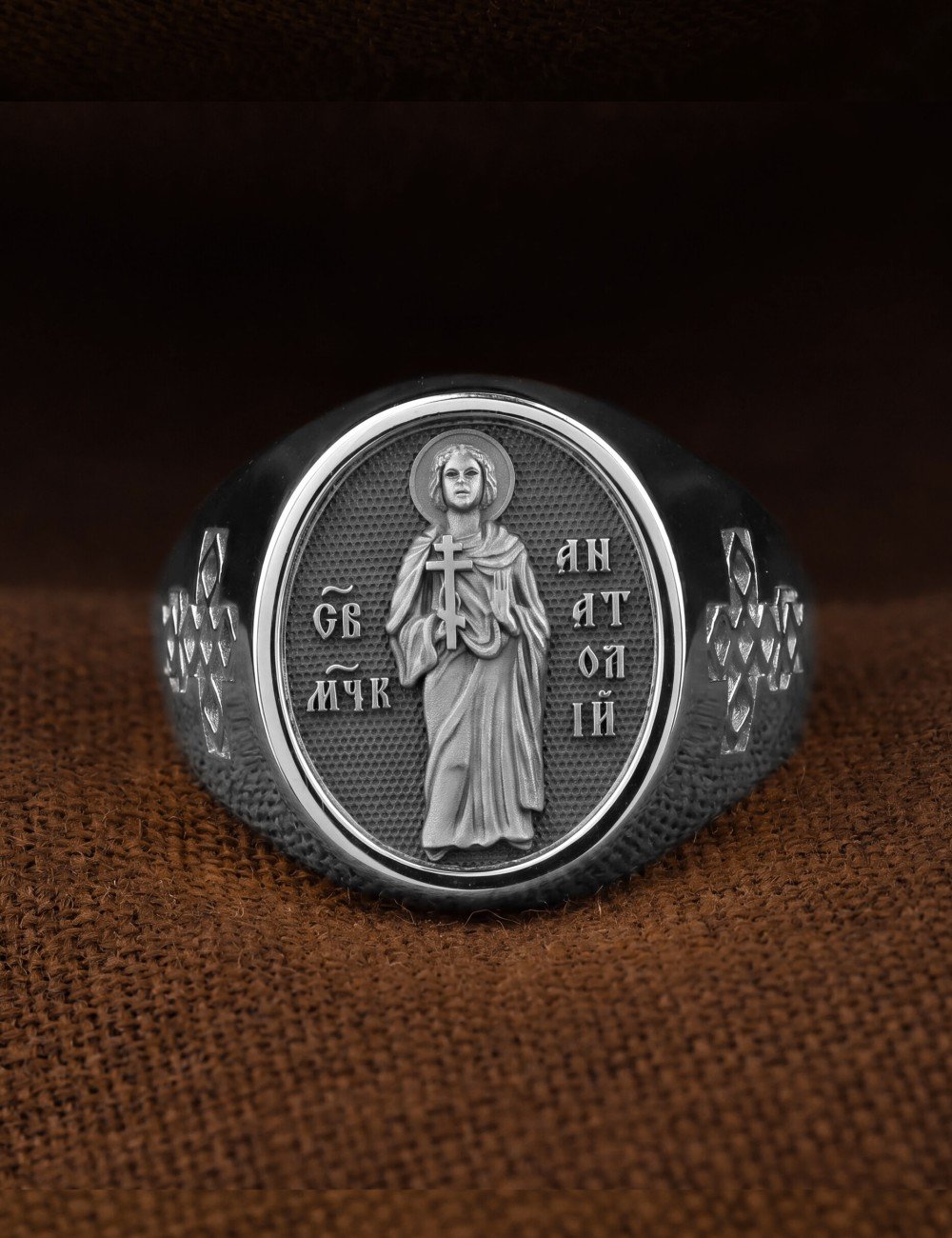 Кольцо из белого золота 585 пробы