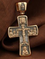 Крест из золота 585 пробы