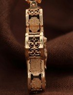 Крест из золота 585 пробы с эбеновым деревом