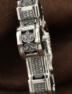 Крест из серебра 925 пробы с эбеновым деревом