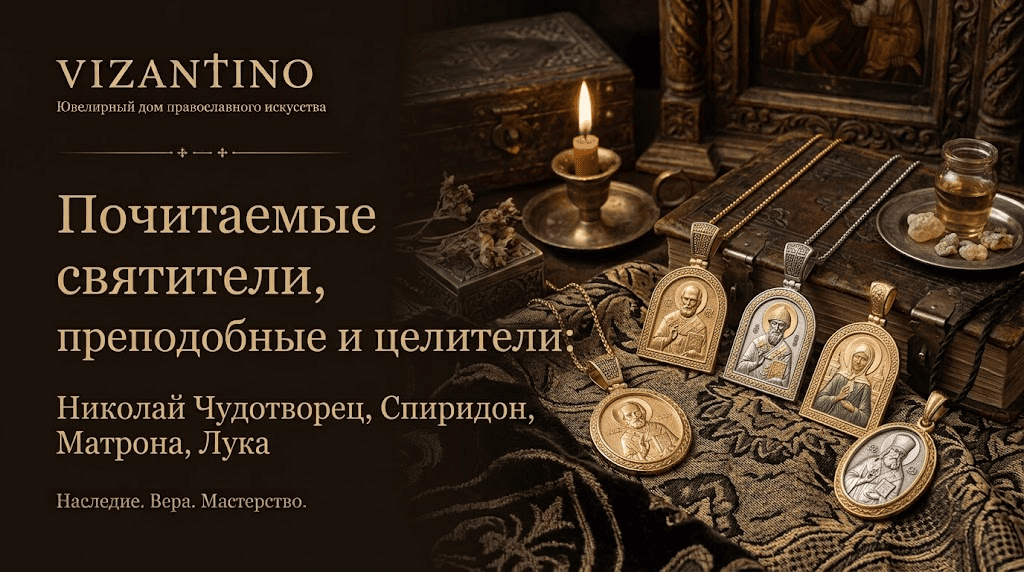 Почитаемые святители, преподобные и целители: Николай Чудотворец, Спиридон, Матрона, Лука