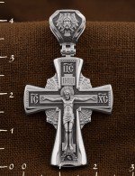 Крест из белого золота 585 пробы