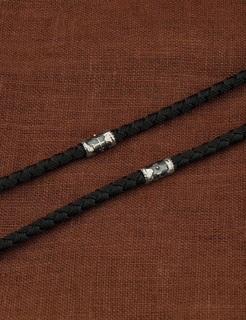Шнурок шёлковый шёлковый с золотом 585 пробы