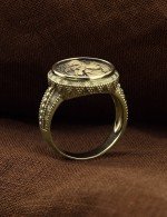 Кольцо из лимонного золота 585 пробы