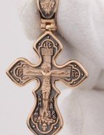 Крест из золота 585 пробы