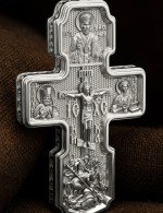 Крест из белого золота 585 пробы
